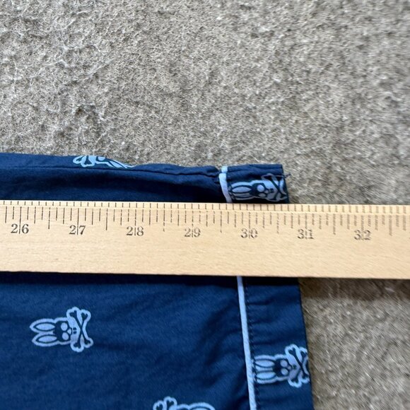 Psycho Bunny Pajama Bottoms Men M Blue All Over Print AOP 31" - Picture 14 of 16